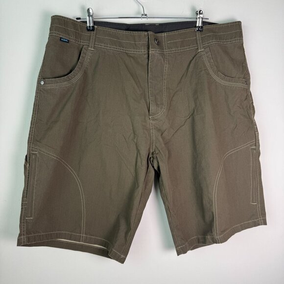 Kuhl Mens Ramblr Shorts Green/Brown Size 40 - Picture 1 of 10